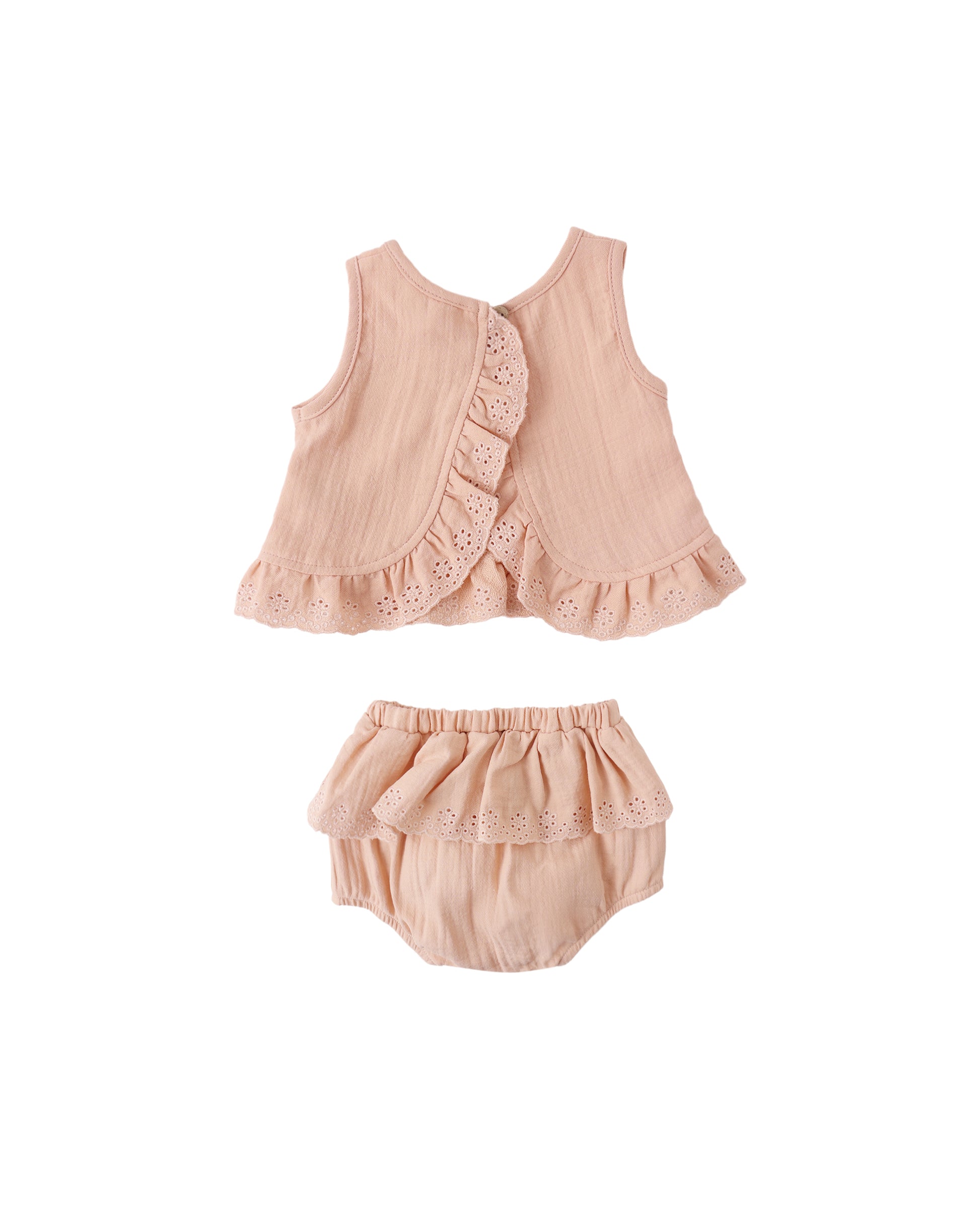 Ruffled Tulip Top + Bloomer Set || Melon - Baby Sweet Pea's Boutique