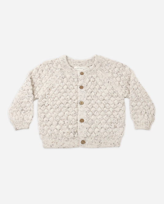 Bubble Knit Cardigan Natural Confetti