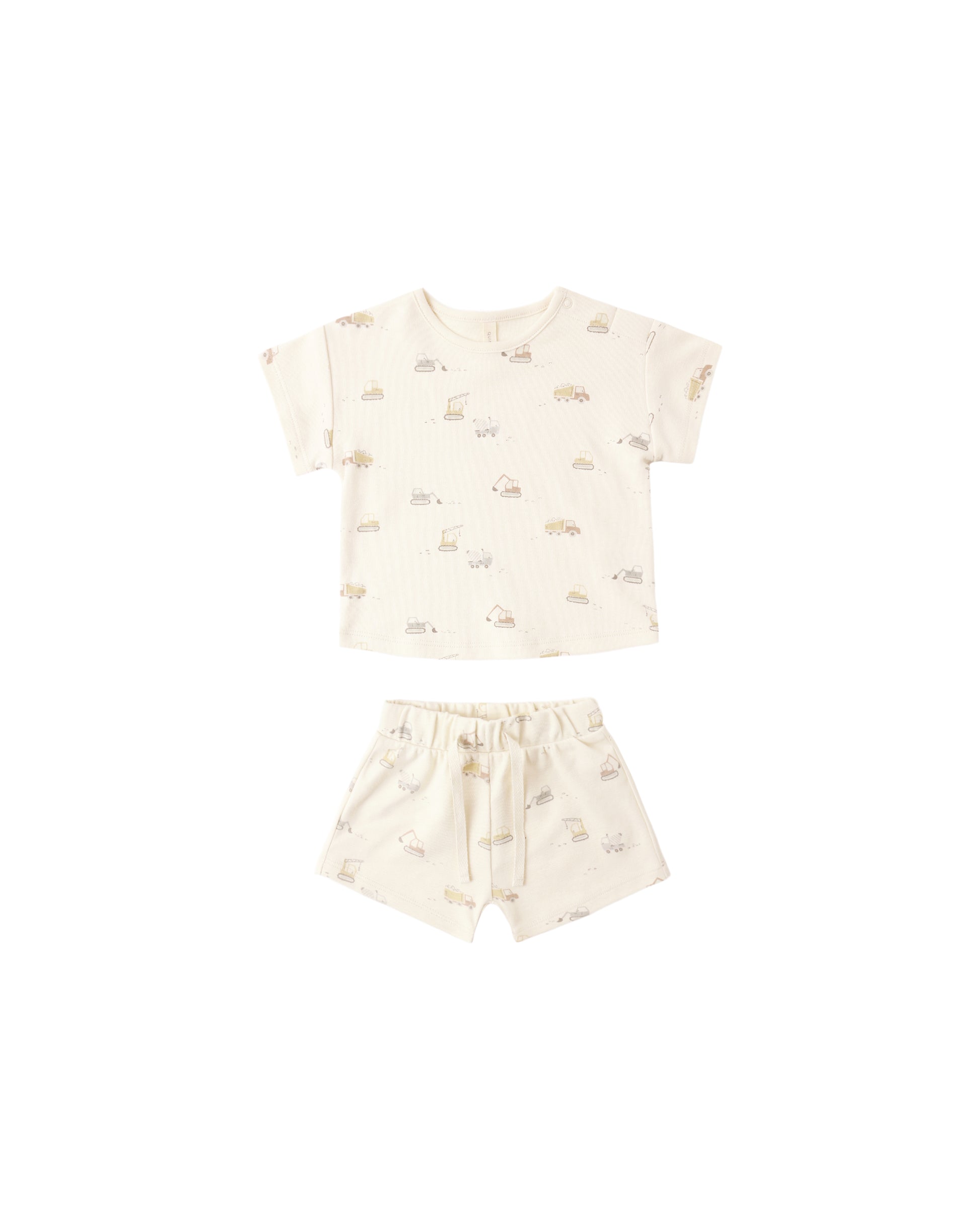 Frankie Set || Construction Trucks - Baby Sweet Pea's Boutique