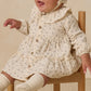 RUFFLE COLLAR BUTTON DRESS