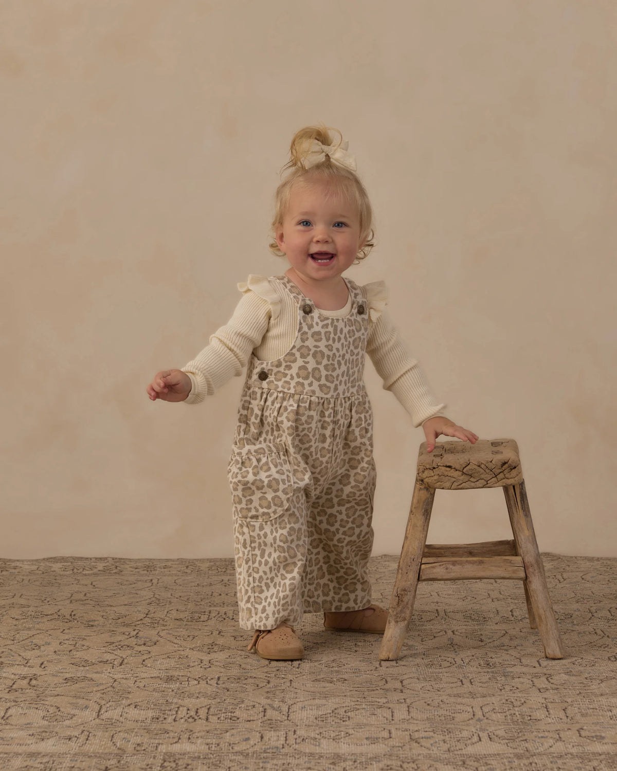 Shoulder Ruffle Bodysuit Natural