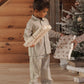 Long Sleeve Pajamas Evergreen Stripe