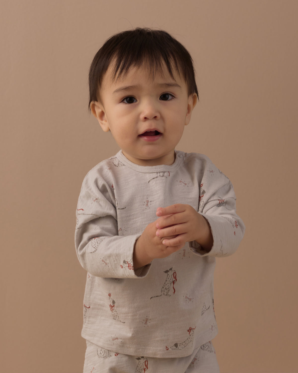 Long Sleeve Tee & Pant Set Dalmatian