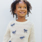 Crochet Knit Pullover || Bows - Baby Sweet Pea's Boutique
