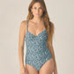 Women's Underwire One-Piece Navy Floral - Rylee and Cru