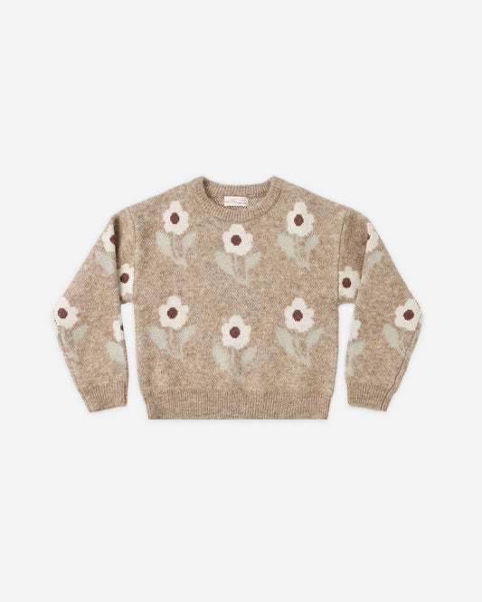 Aspen Sweater Fawn Flower