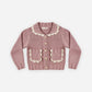 Collard Cardigan Rosewood
