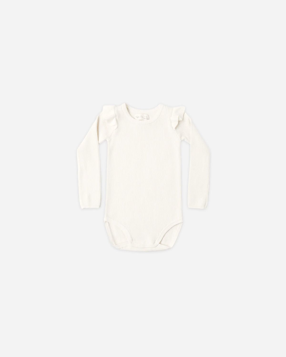 Shoulder Ruffle Bodysuit Natural