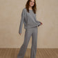 Cozy Rib Knit Set | Dusty Blue - Rylee and Cru