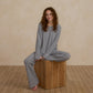 Cozy Rib Knit Set | Dusty Blue - Rylee and Cru