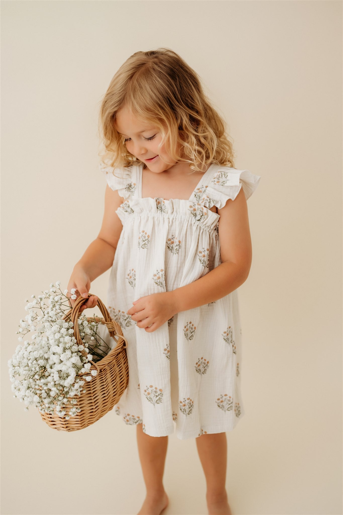 Paperbag Dress Wildflower - Baby Sweet Pea's Boutique