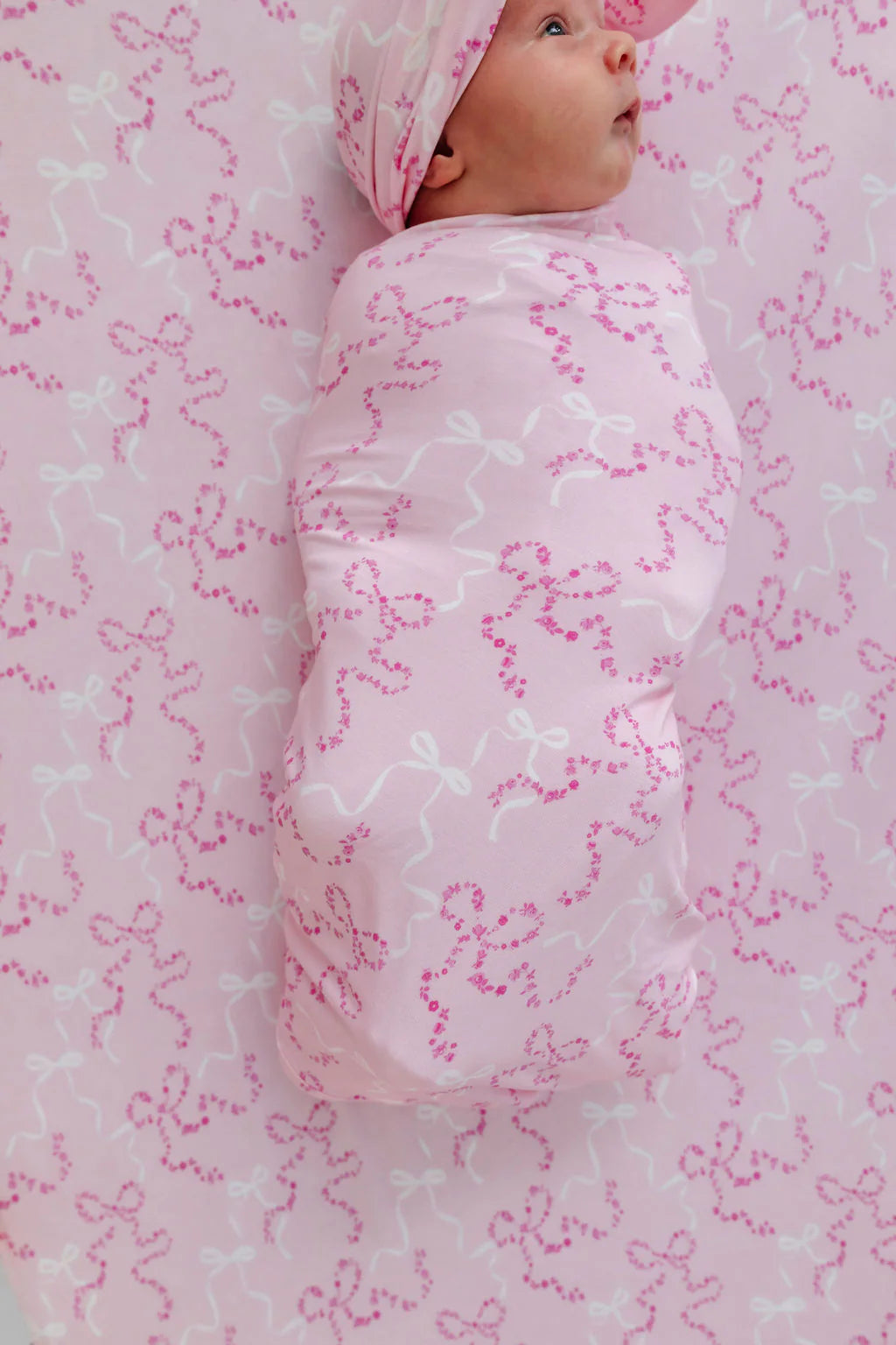 Cora Floral Bows Swaddle