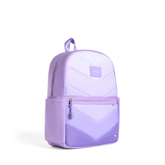 Kane Backpack - Lilac Chevron| Nylon Puffer - State Bags