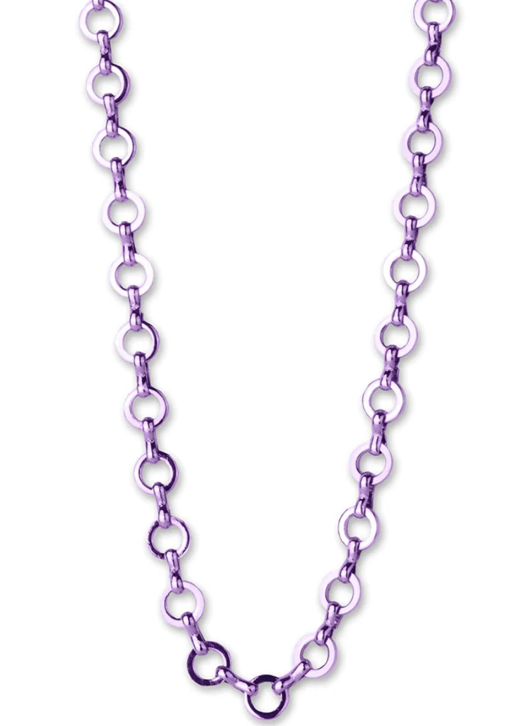 Purple Chain Necklace - Charm Its