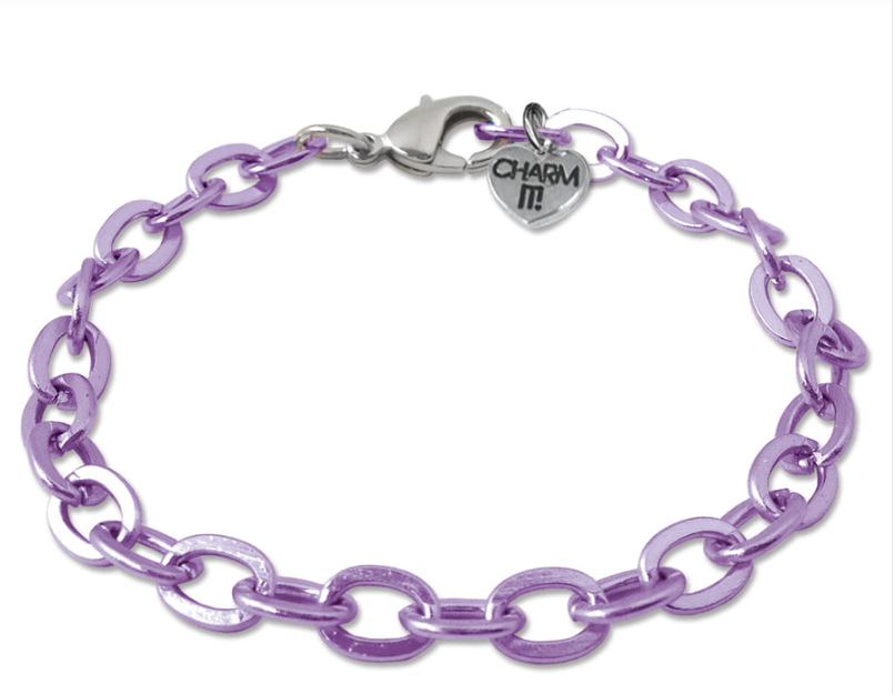 Purple Chain Bracelet - Charm Its