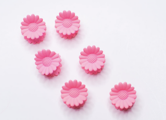 MINI CLIPS - PASTEL PINK FLOWERS