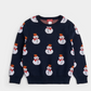 Snowman Blue Knit Sweater - Petit Lem