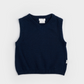 Dress Blue Sweater Knit Vest - Petit Lem