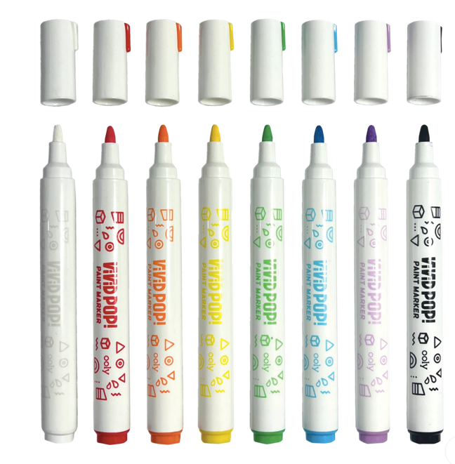 Vivid Pop! Water Based Paint Markers - Ooly