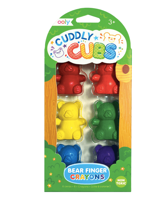Cuddly Cubs Bear Finger Crayons - Ooly