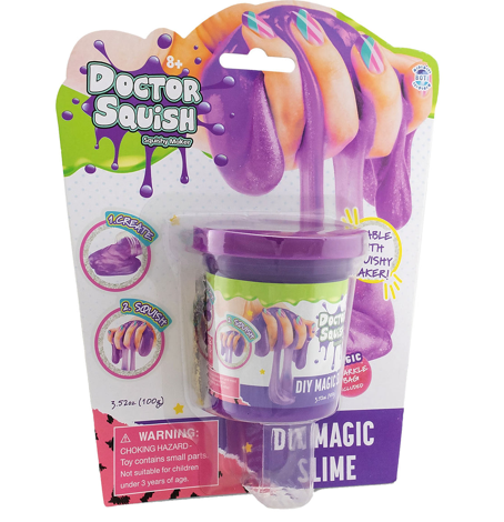 Doctor Squish Slime Value Pack - Green and Purple, 240 grams