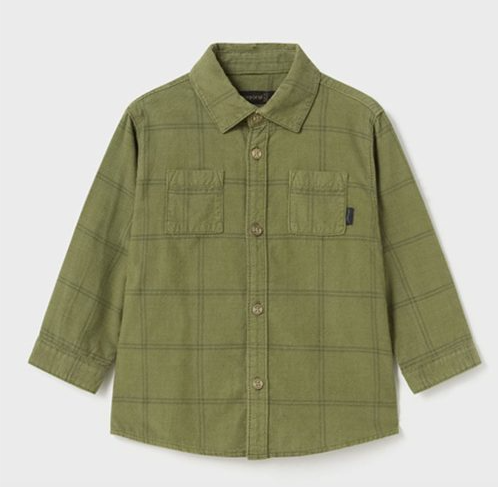 Green Plaid Button Up Shirt