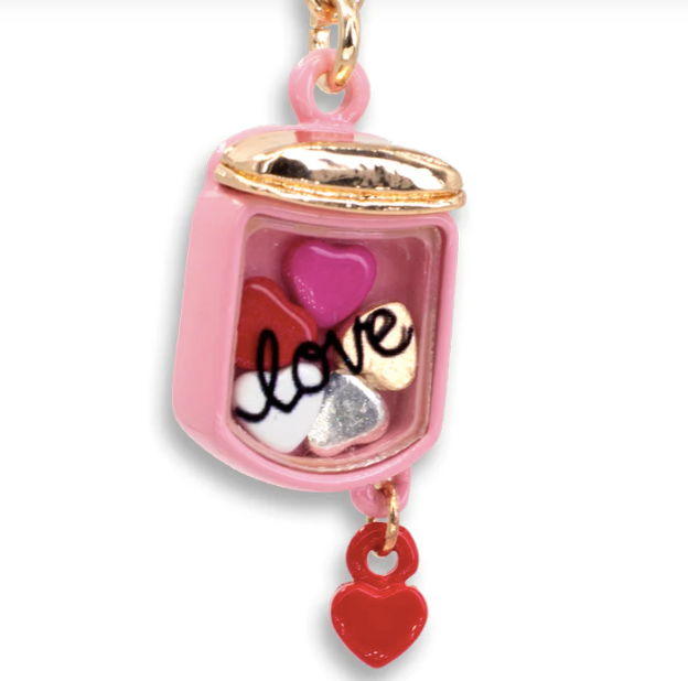 Gold Jar of Hearts Shaker Charm