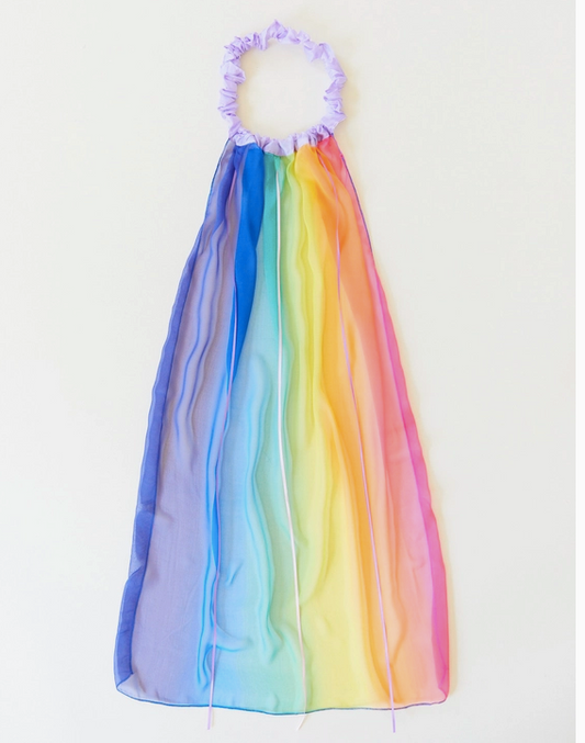 Silk Georgette Rainbow Veil