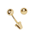Gold-Plated Ball Stud Earrings