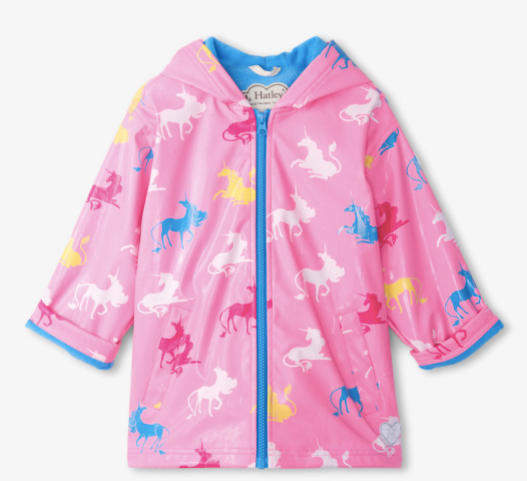 Mystical Unicorn Zip Up Rain Jacket