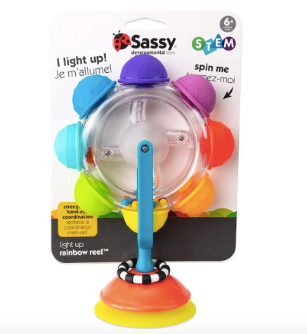Light Up Rainbow Reel Tray Toy