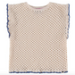 Girls Crochet Shirt- Cream