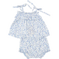 RUFFLE TOP & BLOOMER - BLUE CALICO FLORAL