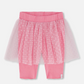 Biker Short With Mesh Skirt Hot Pink