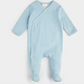 Celestial Blue Pointelle Knit Cross Body Sleeper - Baby Sweet Pea's Boutique