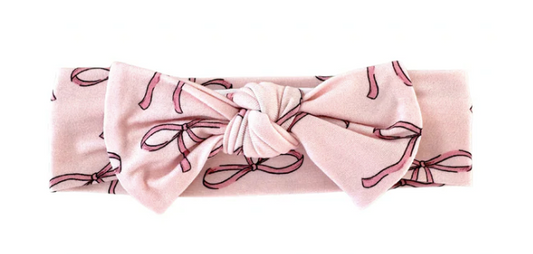 PINK BOW HEADBAND - Baby Sweet Pea's Boutique