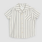 Short-Sleeve Striped Linen Blend Shirt - Miles Baby