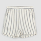 Striped Linen Blend Shorts - Miles Baby