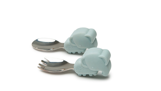 Learning Spoon and Fork Set - Elephant