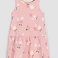 Flower Print on Rose Racerback Jersey Dress - Baby Sweet Pea's Boutique