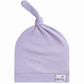 Periwinkle Rib Knit Top Knot Hat