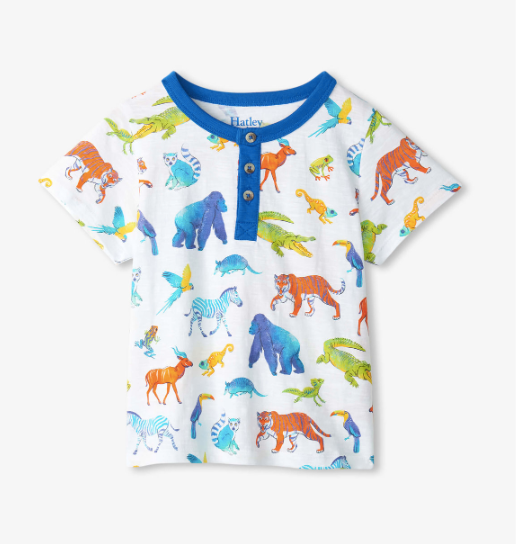 Baby & Toddler Boys Painted Jungle Henley
