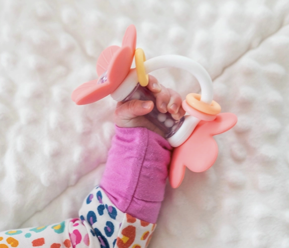 Flower Teether Rattle Toy - Baby Sweet Pea's Boutique