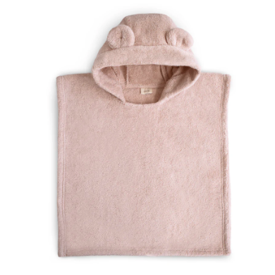 Bear Poncho Towel- Blush - Baby Sweet Pea's Boutique