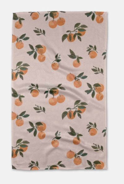 Pretty in Peach Tea Towel