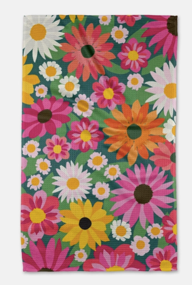 Wild Blooms Tea Towel