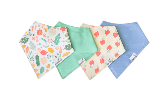 Baby Bandana Bibs-  Veggies