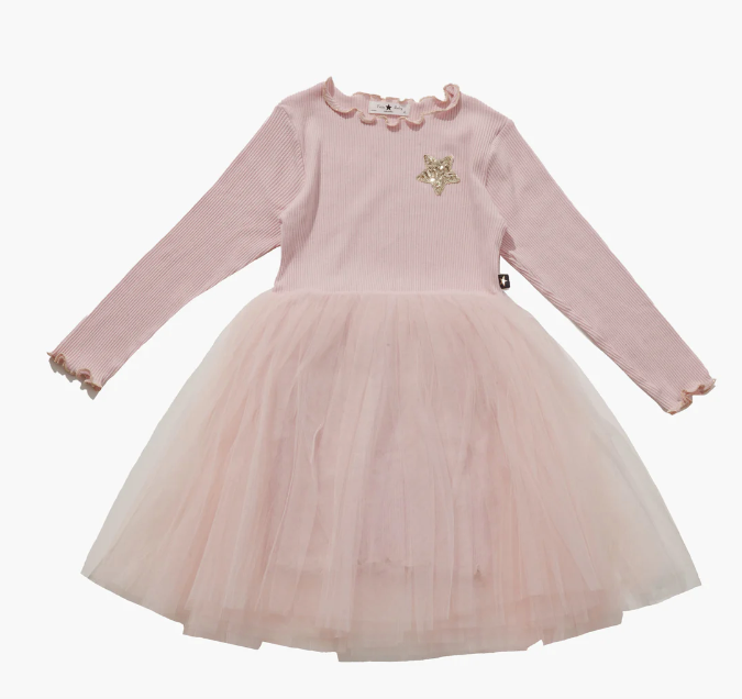 Pink Long sleeve Tutu dress