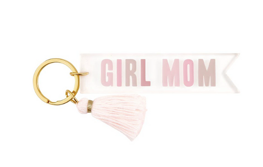 Acrylic Key Tag - Girl Mom