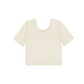 Scallop Tee || Natural - Baby Sweet Pea's Boutique